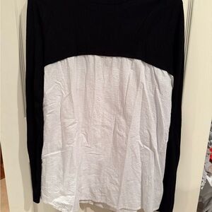 Zara Black and White Sweater / shirt